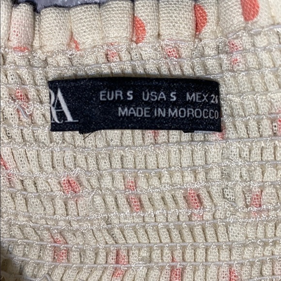 Women’s Zara Pink & White Polka Dot Tank Blouse Small - Picture 5 of 9